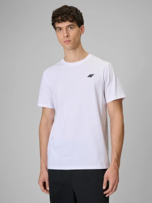 Zdjęcie produktu 4F T-shirt regular gładki męski - biały S