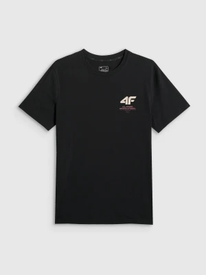 Zdjęcie produktu 4F T-shirt regular gładki męski - czarny S