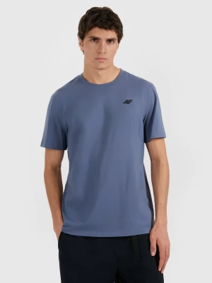 Zdjęcie produktu 4F T-shirt regular gładki męski - granatowy M