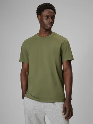 Zdjęcie produktu 4F T-shirt regular gładki męski - oliwkowy S zielony