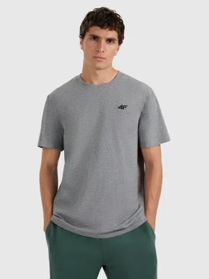 Zdjęcie produktu 4F T-shirt regular gładki męski - szary S