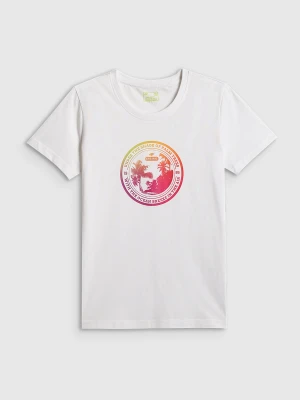 Zdjęcie produktu 4F T-shirt regular z nadrukiem damski - biały XS