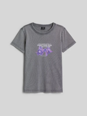 Zdjęcie produktu 4F T-shirt regular z nadrukiem damski - szary S