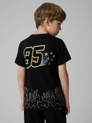 Zdjęcie produktu 4F T-shirt regular z nadrukiem dziecięcy 4F x Bartosz Zmarzlik - czarny 158/164 (12-14 lat)