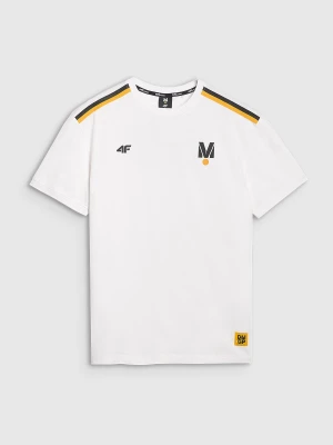 4F T-shirt regular z nadrukiem męski 4F x Drift Masters - biały XL