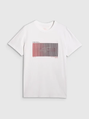 Zdjęcie produktu 4F T-shirt regular z nadrukiem męski - biały XXL