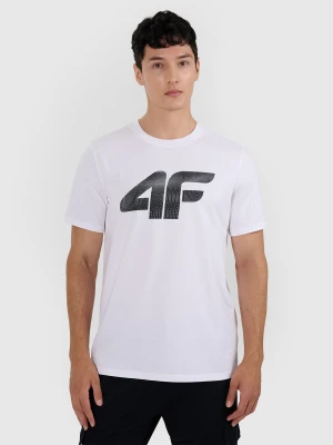 Zdjęcie produktu 4F T-shirt regular z nadrukiem męski - biały S