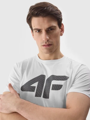Zdjęcie produktu 4F T-shirt regular z nadrukiem męski - biały L