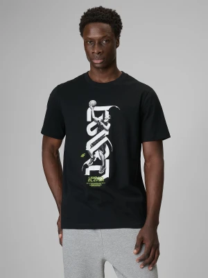 Zdjęcie produktu 4F T-shirt regular z nadrukiem męski - czarny XL