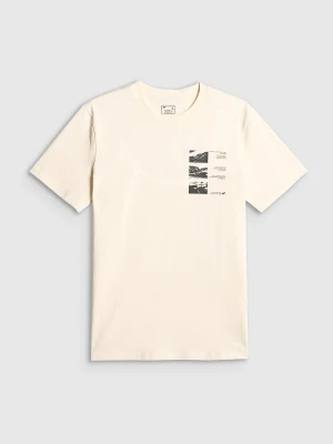 Zdjęcie produktu 4F T-shirt regular z nadrukiem męski - biały M