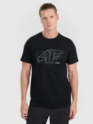 Zdjęcie produktu 4F T-shirt regular z nadrukiem męski - czarny S