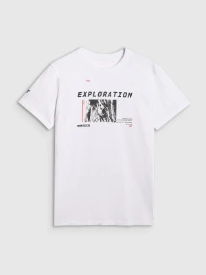 Zdjęcie produktu 4F T-shirt regular z nadrukiem męski - biały M