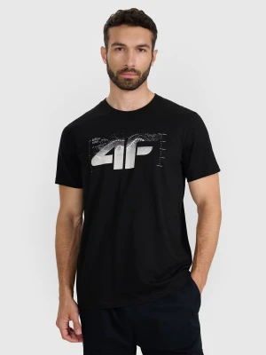 Zdjęcie produktu 4F T-shirt regular z nadrukiem męski - czarny L
