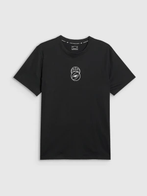 Zdjęcie produktu 4F T-shirt regular z nadrukiem męski - czarny XL