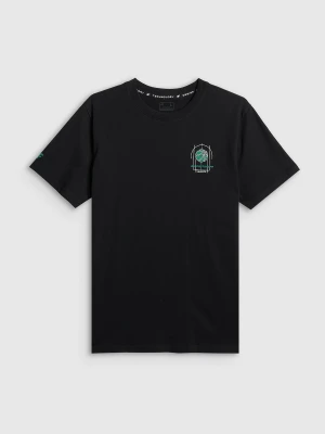 Zdjęcie produktu 4F T-shirt regular z nadrukiem męski - czarny L