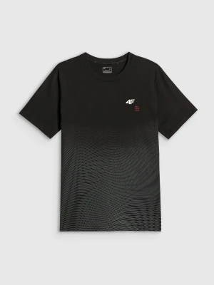 Zdjęcie produktu 4F T-shirt regular z nadrukiem męski - czarny XXL