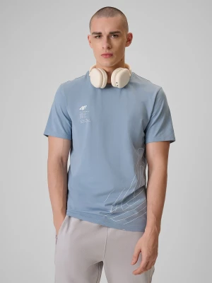 Zdjęcie produktu 4F T-shirt regular z nadrukiem męski - granatowy XL Niebieski