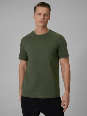 Zdjęcie produktu 4F T-shirt regular z nadrukiem męski - khaki L zielony