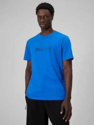 Zdjęcie produktu 4F T-shirt regular z nadrukiem męski - niebieski 3XL