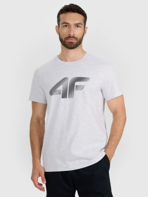 Zdjęcie produktu 4F T-shirt regular z nadrukiem męski - szary M