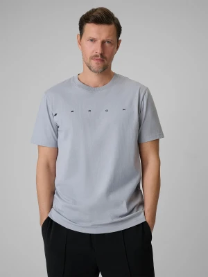 Zdjęcie produktu 4F T-shirt regular z nadrukiem męski - szary XXL