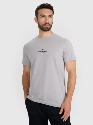 Zdjęcie produktu 4F T-shirt regular z nadrukiem męski - szary M
