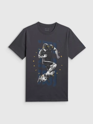 Zdjęcie produktu 4F T-shirt regular z nadrukiem męski - szary M