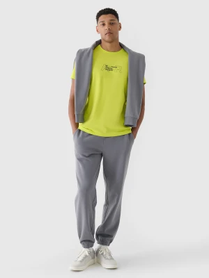 Zdjęcie produktu 4F T-shirt regular z nadrukiem męski - zielony S