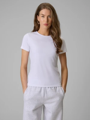 Zdjęcie produktu 4F T-shirt slim gładki damski - biały L