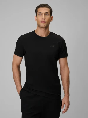 Zdjęcie produktu 4F T-shirt slim gładki męski - czarny XXL