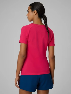 Zdjęcie produktu 4F T-shirt slim z nadrukiem damski - różowy XS