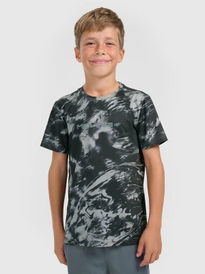 4F T-shirt sportowy szybkoschnący chłopięcy - multikolor 134/140 (8-10 lat)
