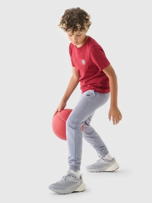 4F T-shirt z nadrukiem chłopięcy - czerwony 146 (10-11 lat)