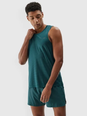 4F Tank top do biegania szybkoschnący męski - turkusowy S