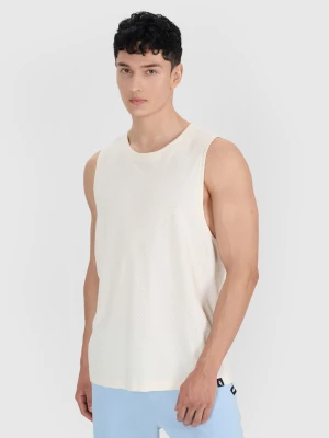 4F Tank top oversize męski - biały XL