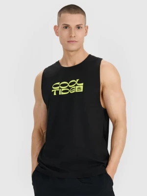 4F Tank top regular męski - czarny XL