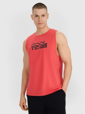 4F Tank top regular męski - czerwony L