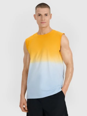 4F Tank top regular męski - pomarańczowy S