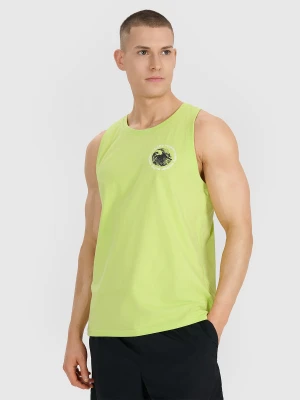 4F Tank top regular męski - zielony S