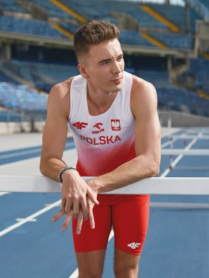 4F Tank top reprezentacji Polski replika męski 4F x PZLA - czerwony XL