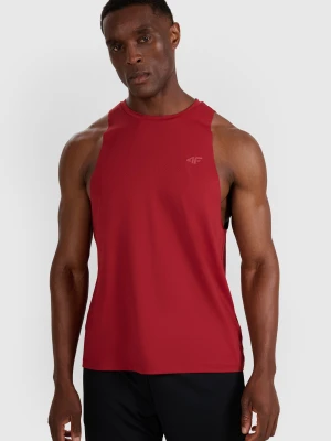 4F Tank top treningowy szybkoschnący męski - czerwony XXL