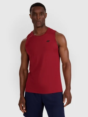 4F Tank top treningowy szybkoschnący męski - czerwony L
