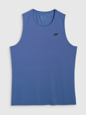 4F Tank top treningowy szybkoschnący męski - niebieski XXL