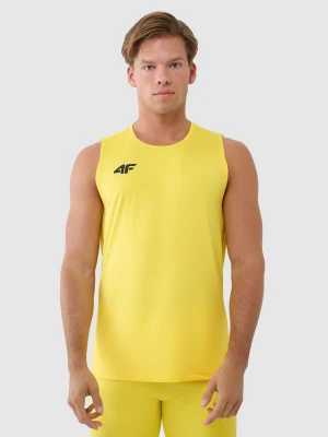 4F Tank top treningowy szybkoschnący męski - żółty L