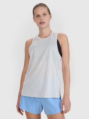 4F Top do biegania regular szybkoschnący damski - szary 3XL