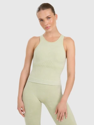 4F Top do jogi i pilatesu slim szybkoschnący damski - zielony M/L