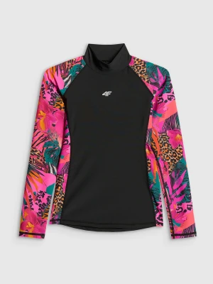 4F Top do pływania z nadrukiem damski - multikolor S