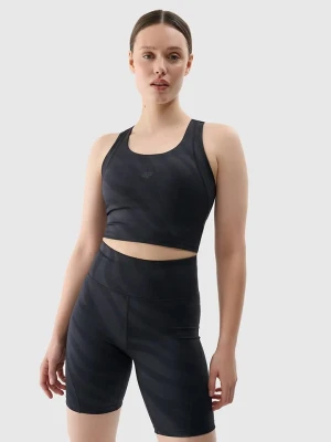 4F Top sportowy w kolorze czarnym rozmiar: S