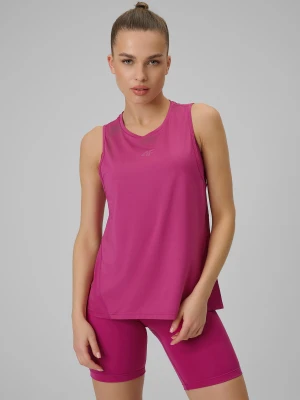 4F Top treningowy loose szybkoschnący damski - różowy XS