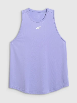 4F Top treningowy regular szybkoschnący damski - fioletowy S